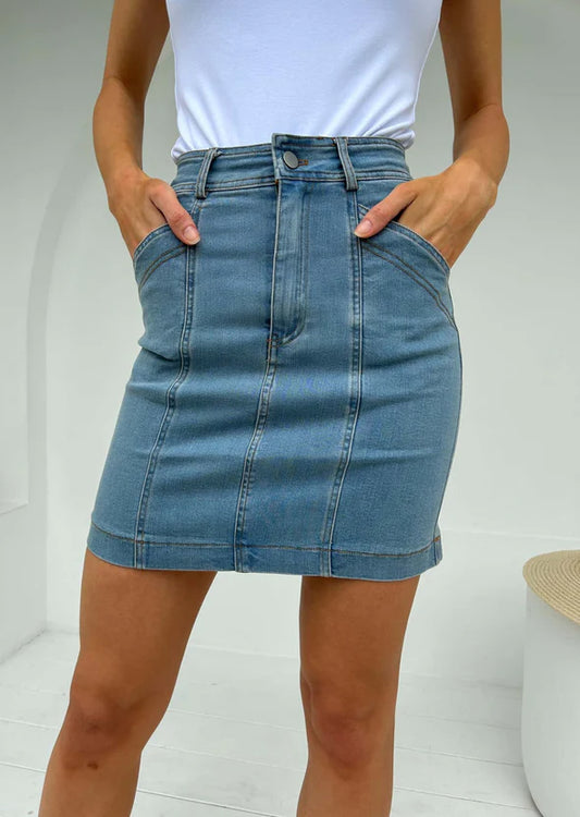Carmen Short Denim Skirt