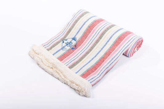 Striped Linen Beach Towel